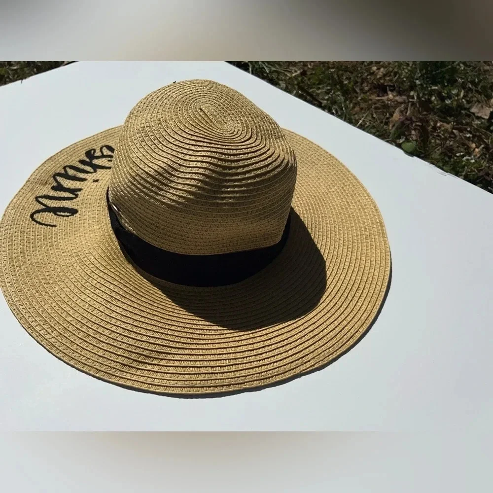 C.C.Creations, Hello Sunshine wide brim paper‎ hat with adjustable drawstring